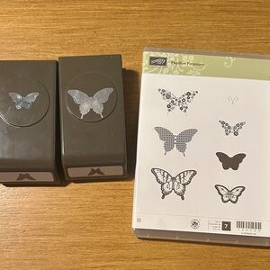 Stampin Up Papillon Potpourri Punch & Stamp Set
